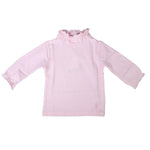 Lupetto Cotone Con Colletto Arricciato Rosa Baby Neonata Minibanda R740 - MINIBANDA - LuxuryKids