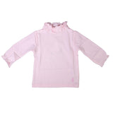 Lupetto Cotone Con Colletto Arricciato Rosa Baby Neonata Minibanda R740 - MINIBANDA - LuxuryKids