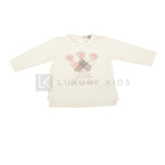 Maglia girocollo Caldo Cotone Bambina  Panna  Dr Kid 363 - DR.KID - LuxuryKids