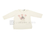 Maglia girocollo Caldo Cotone Bambina  Panna  Dr Kid 363 - DR.KID - LuxuryKids