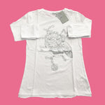 Maglia Girocollo con Stampa Bianco Bambina Fun&Fun FUNJTS3836 - FUN&FUN - LuxuryKids