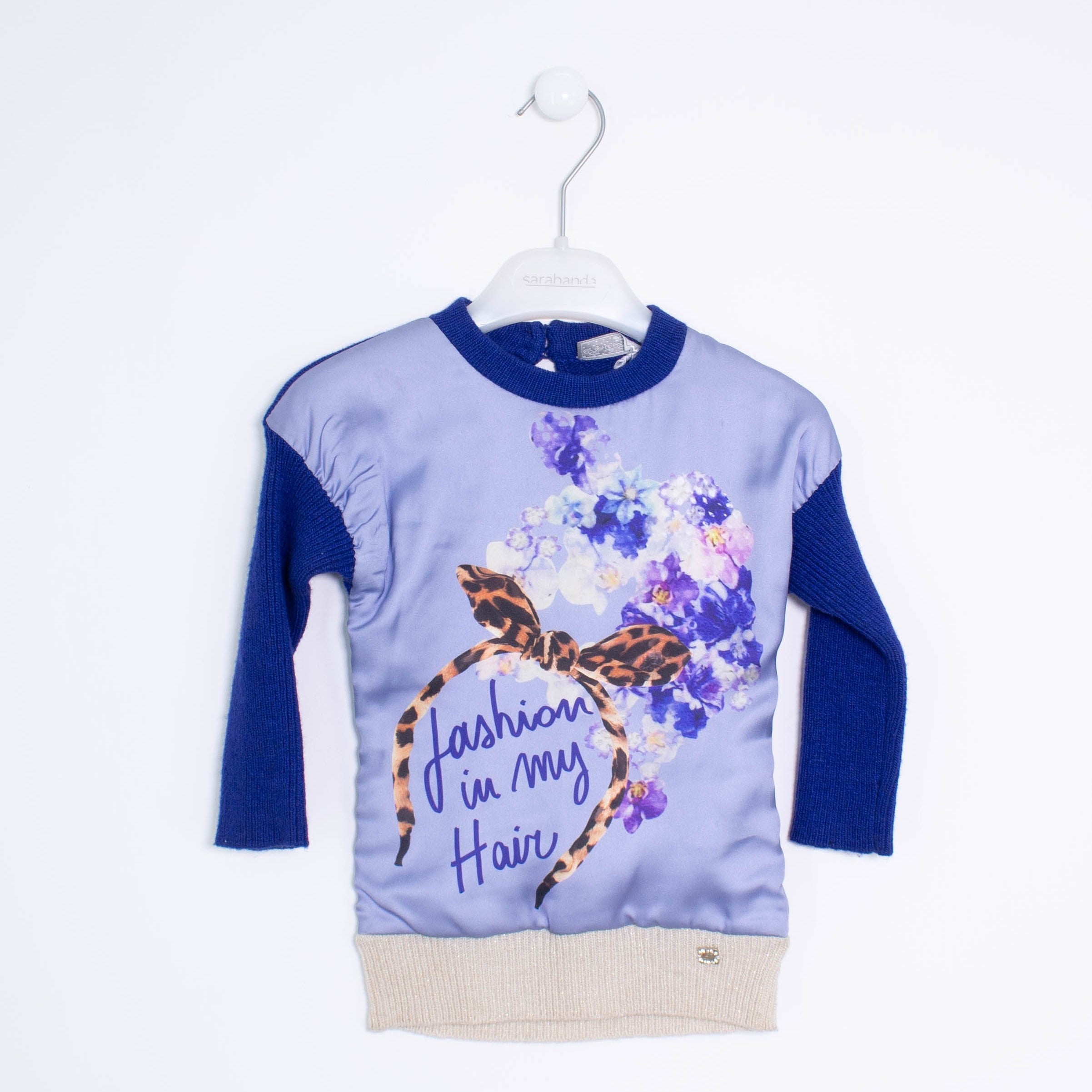Maglia In Caldo Cotone con Stampa Blu Neonata Fun&Fun FUNNDR3521 - FUN&FUN - LuxuryKids