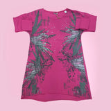 Maglia Lunga Fucsia in Caldo Cotone Bambina Sarabanda L868 - SARABANDA - LuxuryKids