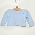 Maglioncino in Lana Celeste in Tinta Unita Neonato Paloma De La o ZI7TRR - PALOMA DE LA O - LuxuryKids