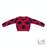 Maglioncino In Misto Lana Bordeaux Bambina Sarabanda R406 - SARABANDA - LuxuryKids