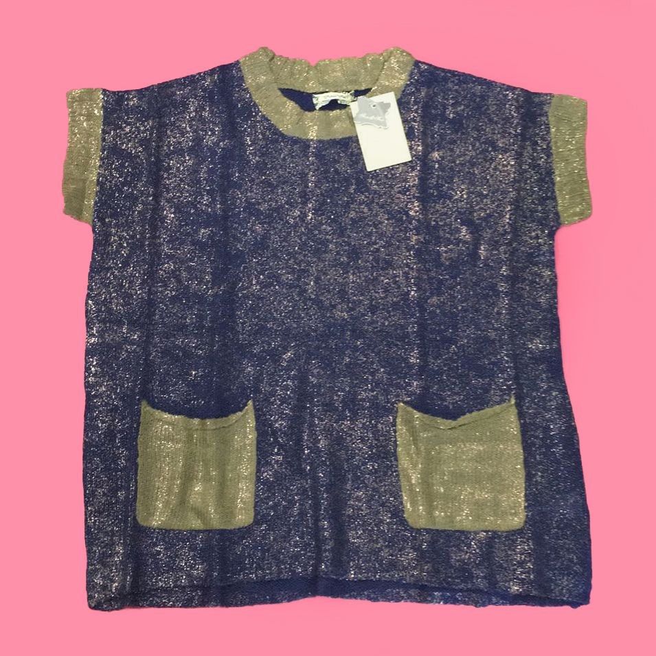 Maglioncino In Misto Lana Cobalto Bambina Fun&Fun FUNJSW3806 - FUN&FUN - LuxuryKids