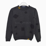 Maglioncino in Misto Lana Grigio con Forme Geometriche Per Bambino Manuell&Frank MF4022R - MANUELL&FRANK - LuxuryKids