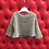 Maglioncino Traforato Marrone Bambina Patachou 2333943 - PATACHOU - LuxuryKids