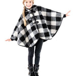 Mantella A Scacchi Bianco-Nero Bambina Fun&Fun CHJJK9599 - FUN&FUN - LuxuryKids