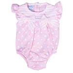 Pagliaccetto In cotone a Pois Rosa Neonata SARDON CO510 - SARDON - LuxuryKids