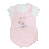 Pagliaccetto in cotone Rosa Neonata Minibanda E756 - MINIBANDA - LuxuryKids