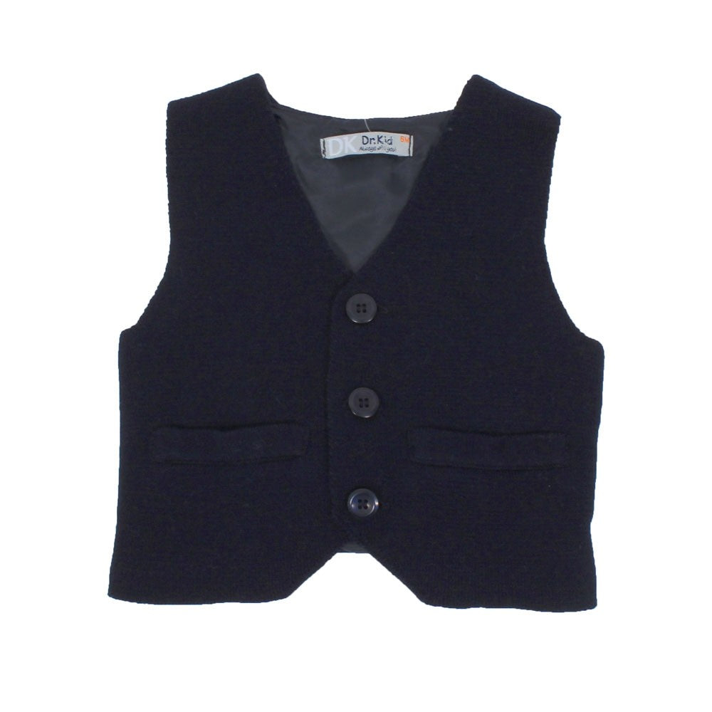 Panciotto Elegante Misto Lana Blu Neonato Dr. Kids 595 - DR.KID - LuxuryKids