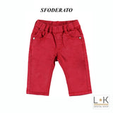 Pantalone a Tinta Unita Neonato Minibanda Q641 - MINIBANDA - LuxuryKids
