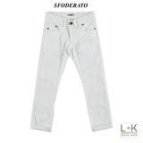 Pantalone Bianco in Tinta Unita Bambino Sarabanda S811 - SARABANDA - LuxuryKids