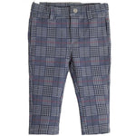Pantalone Caldo Cotone Fantasia a Quadri Grigo Bambino MINIBANDA 1152 - SARABANDA - LuxuryKids