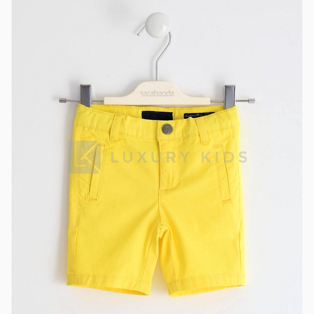 Pantalone corto in twill stretch di cotone  Neonato J530 - SARABANDA - LuxuryKids
