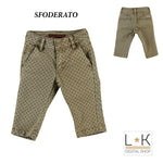 Pantalone Elegante con Stampa Fantasia Bambino Beige Sarabanda L156 - SARABANDA - LuxuryKids