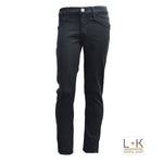 Pantalone in Caldo Cotone Nero in Tinta Unita Bambina Take Two PO3085 - TAKE TWO - LuxuryKids