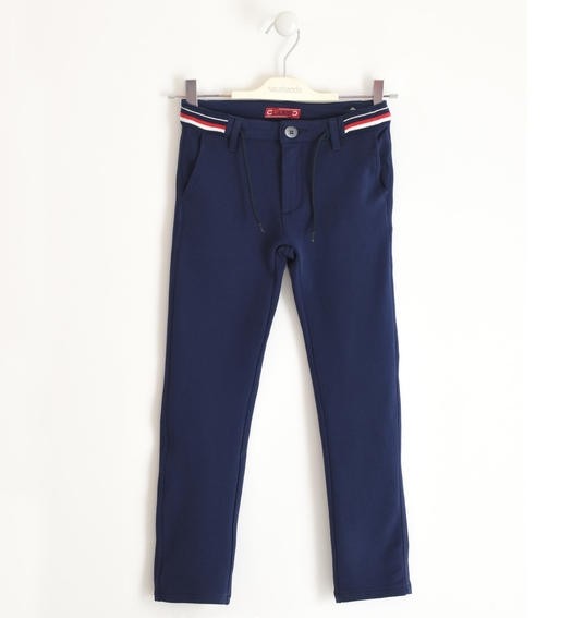 Pantalone in punto milano per Bambino Blu SARABANDA j326 - SARABANDA - LuxuryKids