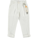 Pantalone Lungo In Misto Lino Naturale Neonato MANUELL&FRANK MF1185N - MANUELL&FRANK - LuxuryKids