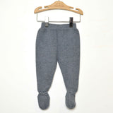 Pantalone Tuta in Lana Grigio Neonato Paloma De La o ZI7PO1R-00 - PALOMA DE LA O - LuxuryKids