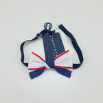 Papillon In Cotone Bianco A Righe Regolabile Neonato Manuell & Frank MF081N - MANUELL&FRANK - LuxuryKids