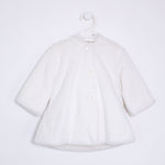 Pellicciotto con Cappuccio Bianco Neonata Bianco Ninnaoh I1506 - NINNAOH - LuxuryKids
