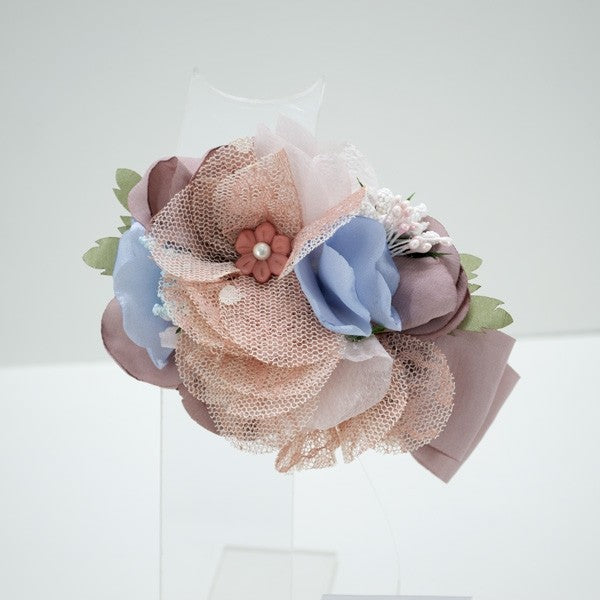 Pinzetta Con Applicazione Di Fiori E Seta Rosa Bambina Carmy CT2009 - CARMY - LuxuryKids