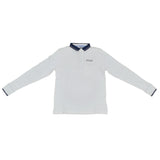 Polo in Caldo Cotone Bianco Bambino Sarabanda H329 - SARABANDA - LuxuryKids