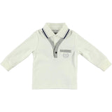 Polo in Caldo Cotone Bianco Bambino Sarabanda N132 - SARABANDA - LuxuryKids