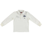 Polo in Caldo Cotone Bianco Bambino Sarabanda R352 - SARABANDA - LuxuryKids