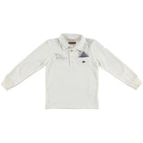 Polo in Caldo Cotone Bianco Bambino Sarabanda R352 - SARABANDA - LuxuryKids