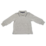 Polo in Caldo Cotone Grigio in Tinta Unita Neonato Sarabanda F807G - SARABANDA - LuxuryKids