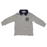 Polo in Caldo Cotone Grigio Neonato Sarabanda H127 - SARABANDA - LuxuryKids