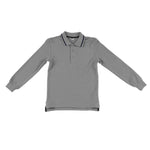 Polo in Cotone Grigio in Tinta Unita Bambino Sarabanda F810 - SARABANDA - LuxuryKids