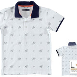Polo Mezza Manica Piquet Bianco Bambino Sarabanda U624 - SARABANDA - LuxuryKids