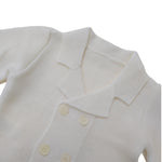 Cardigan Doppio petto in Lana Neonato BUFI B1562G - BUFI - LuxuryKids