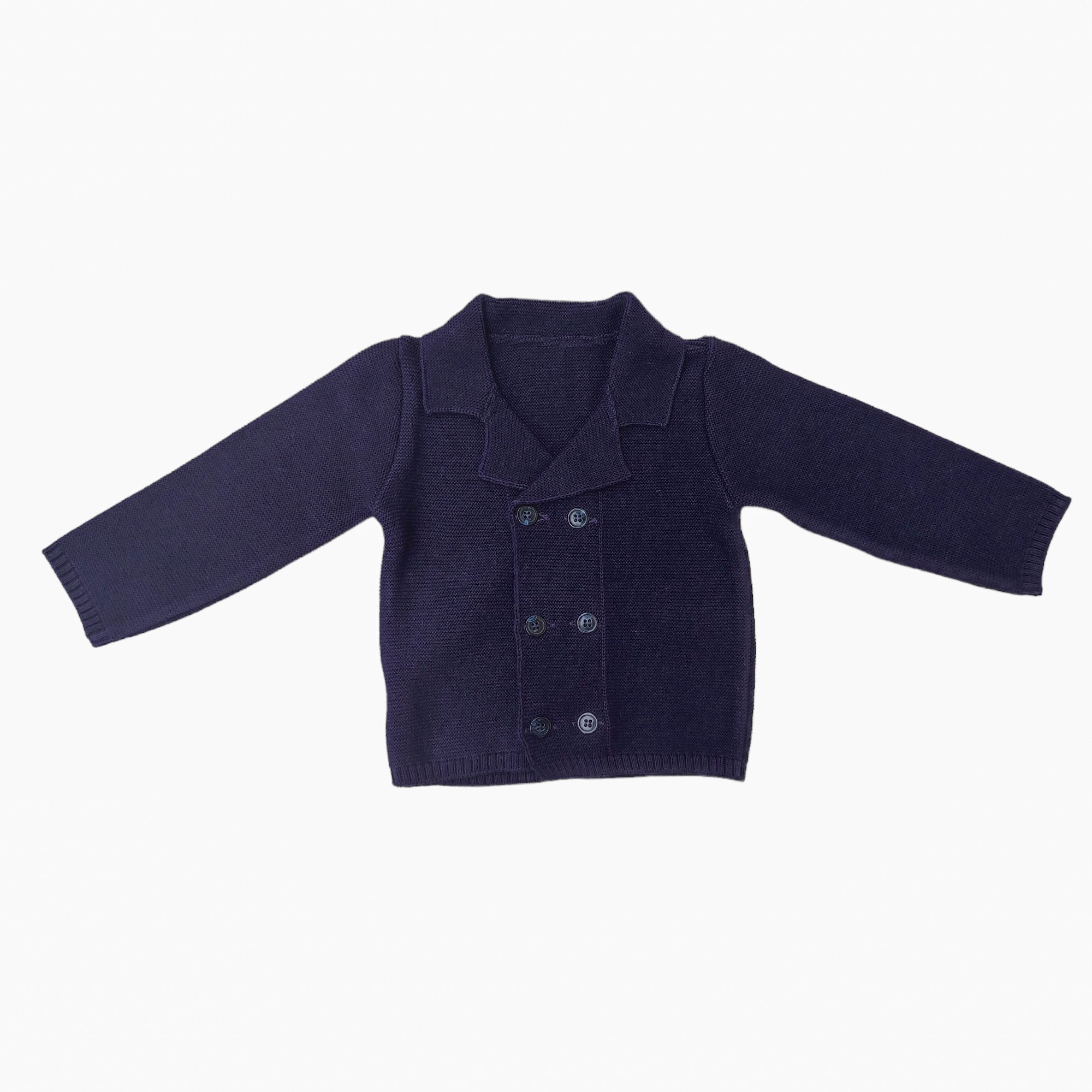 Cardigan Doppio petto in Lana Neonato BUFI B1562G - BUFI - LuxuryKids