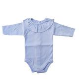 Body Manica Lunga Con Collo Volante in Caldo Cotone Neonata Babidu 1117BO - BABIDU - LuxuryKids