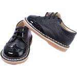 Scarpe Primi Passi Francesina Con Lacci Pelle Neonato Panyno B2627 - PANYNO - LuxuryKids