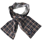 Sciarpa in caldo cotone reversibile neonato grigio   SARABANDA D044 - SARABANDA - LuxuryKids