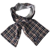 Sciarpa in caldo cotone reversibile neonato grigio   SARABANDA D044 - SARABANDA - LuxuryKids