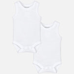 Set 2 Body Smanicati Bianchi Unisex Neonato Mayoral 1719 - MAYORAL - LuxuryKids