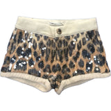 Short Fantasia Leopardata con Paillettes Beige Bambina Fun&Fun FUNBSO3332 - FUN&FUN - LuxuryKids