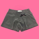 Short Grigio in Caldo Cotone Tinta Unita Bambina Fracomina SHORT - FRACOMINA - LuxuryKids