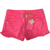 Short in Cotone Fucsia in Tinta Unita Bambina Fun&Fun FUNJSO1027 - FUN&FUN - LuxuryKids