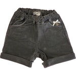 Short in Velluto Grigio Neonata Muffin&Co 6822 - MUFFIN&CO - LuxuryKids