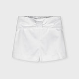 Shorts In Cotone Bianco Bambina MAYORAL 3203B - MAYORAL - LuxuryKids