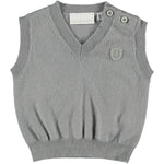 Smanicato in Misto Lana Grigio Neonato Minibanda H611 - MINIBANDA - LuxuryKids