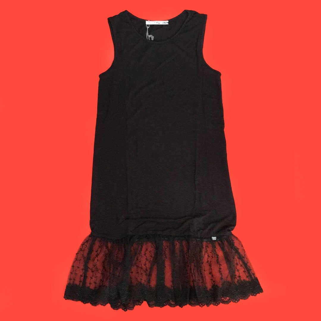 Sottoveste Nero in Tinta Unita Bambina Take Two A00232 - TAKE TWO - LuxuryKids